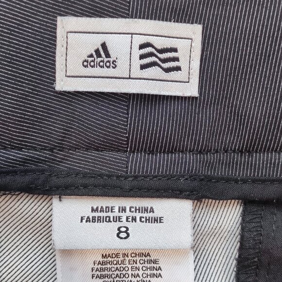Adidas Climacool Golf pants crop zip pockets grey women's size 8 - Picture 5 of 11
